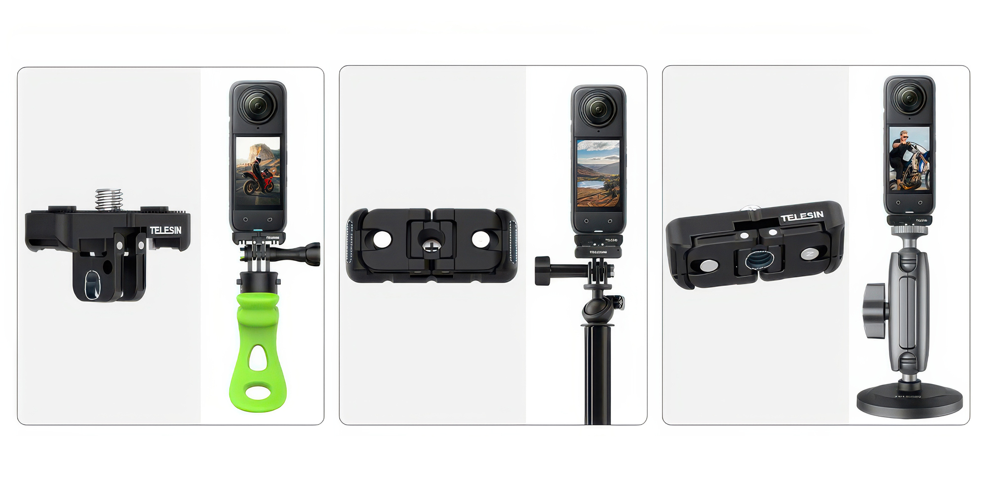 Adapter montażowy Telesin S7-JBK-05 do kamer Insta360 X4 na system GoPro